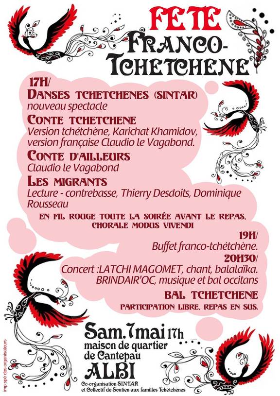 Affiche Fête Franco-Tchétchène